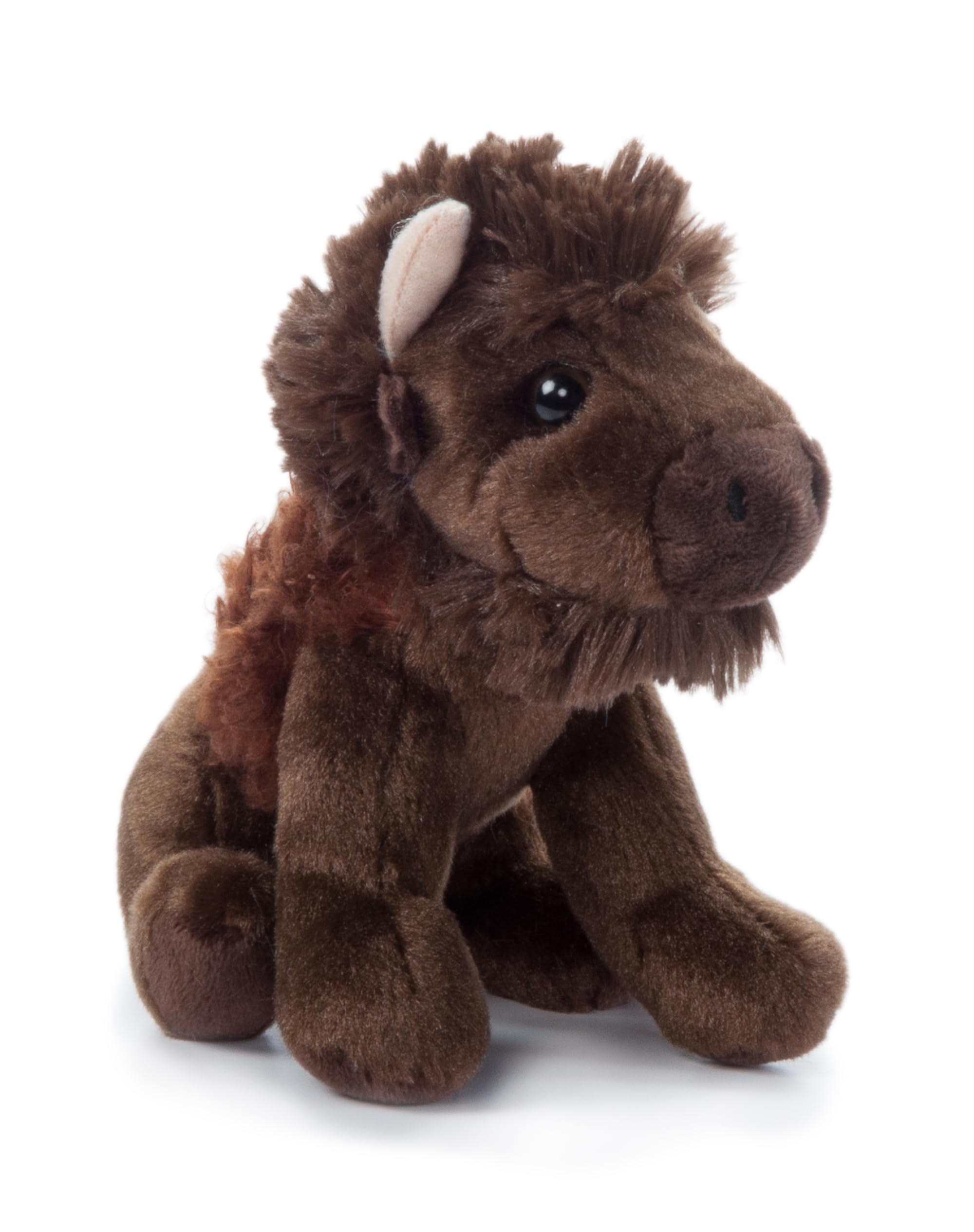 Bison Stuffed Animal Plushie, Gifts for Kids, Wild Onez Babiez Zoo Animals, Bison Plush Toy 6 inches