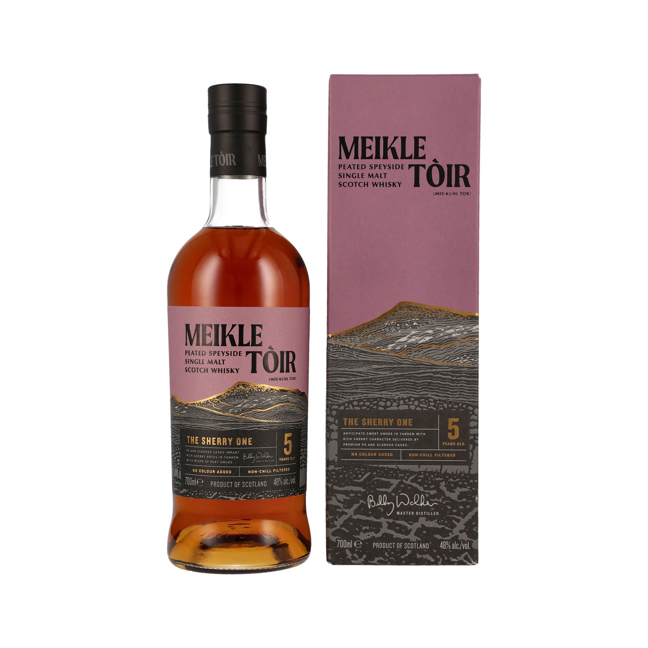 Meikle Toir - The Sherry One - Heavily Peated GlenAllachie - Speyside Single Malt Scotch Whisky (1x0,7l)