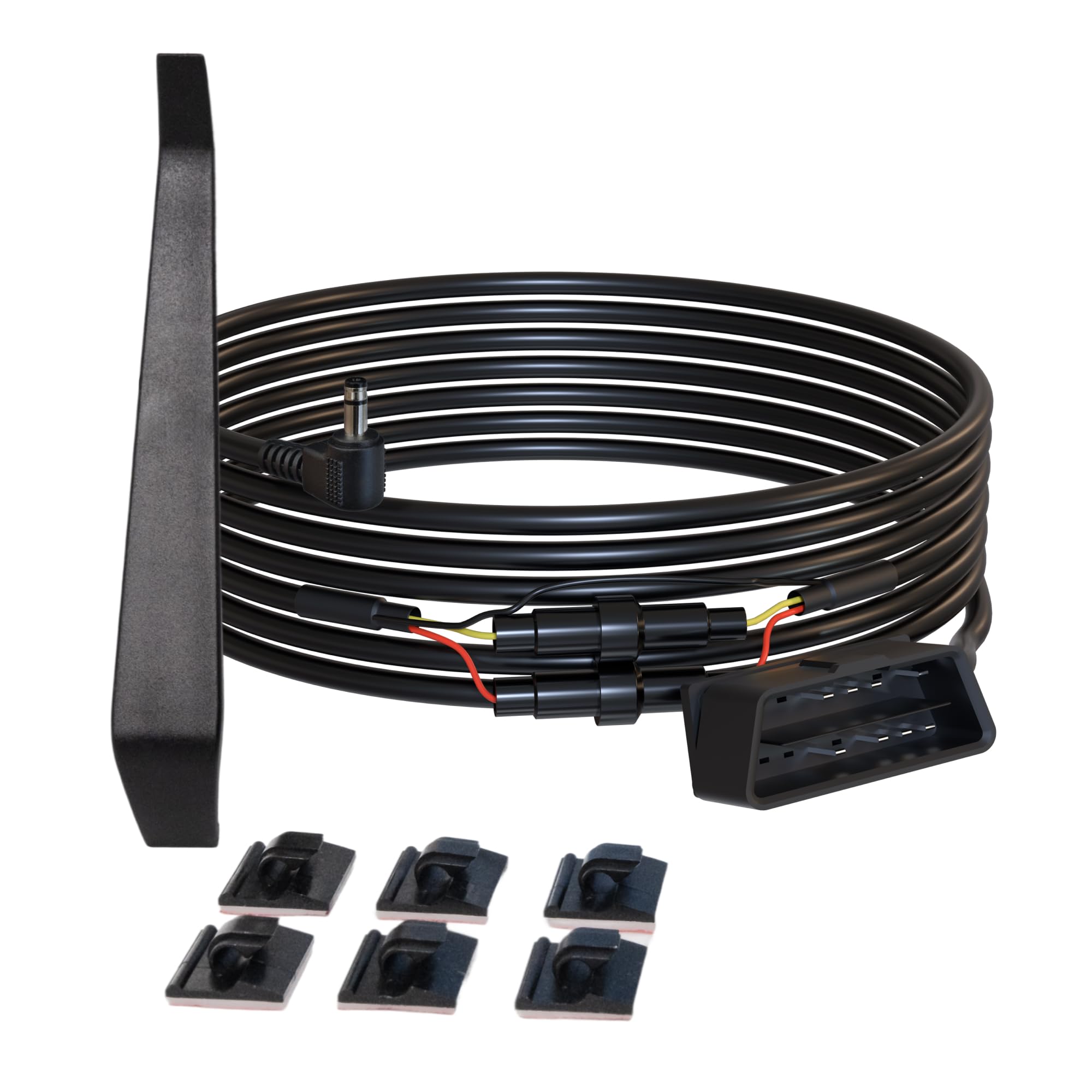 Cavo di alimentazione OBD2 per telecamera da cruscotto, OBD a USB C, adattatore OBDII cavo di ricarica hardwire 24 ore, protezione da bassa tensione, accessori per dash cam