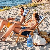 Vista 8 de Botella de agua de 5 litros – Botella de agua reutilizable – Dispensador de jarra de agua de gran capacidad, contenedor de almacenamiento de agua