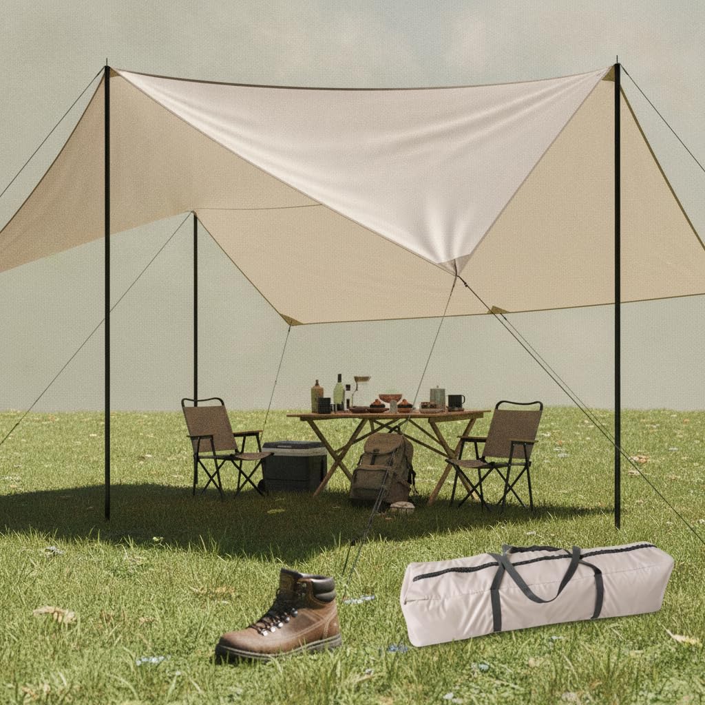 Camping-Tarp aus Polyester, nschutz