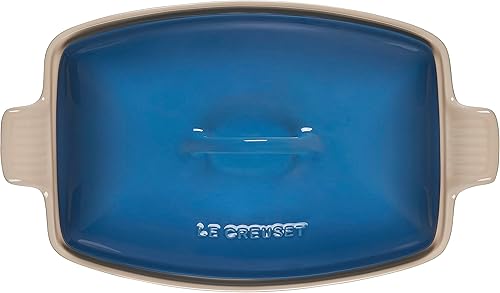Miniatura 3 de Le Creuset Heritage Stoneware Deep Baker con tapa, 4.5 cuartos de galón., Marsella