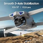 Holy Stone HS790 GPS 6K Camera Drone for Adults, 4K/30FPS Video, 3-Axis Gimbal, 9KM Transmission, Follow Me, Night Shot, QuickShots, 60Min Flight, Father’s Day Gift for Dad