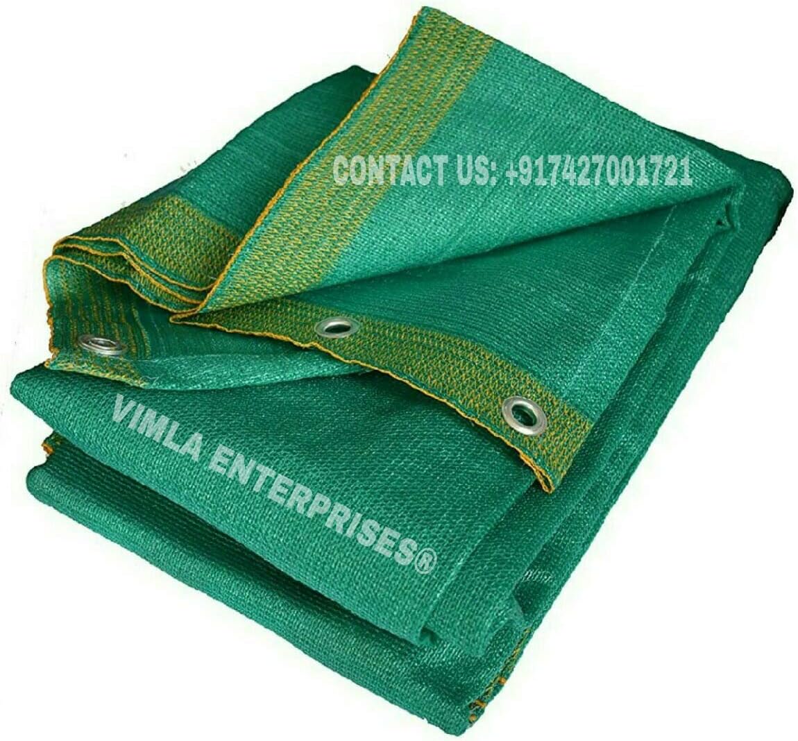 VIMLA ENTERPRISES Green Shade Net 3 M x 3 M (10 FT x 10 FT) 90% Virgin UV Protected