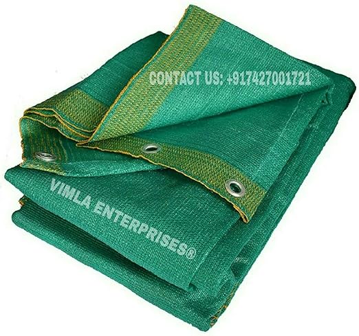 VIMLA ENTERPRISES Multiple Sizes Green Shade Net 90% Virgin UV Protected 2 M x 3 M (6.5 FT x 10 FT)