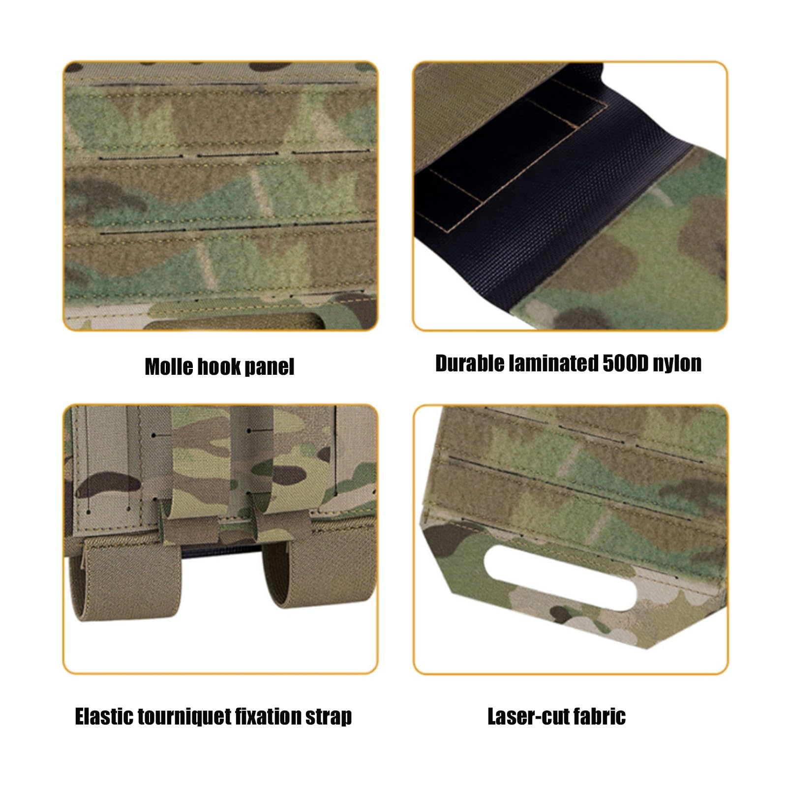Bolsa Médica Táctica IFAK, Kit Militar de Primeros Auxilios Molle para Microtraumatismos, Compatible con Airsoft Táctico, Deportes Al Aire Libre y Caza