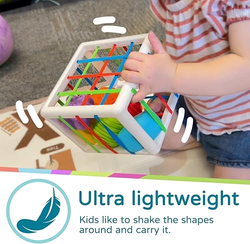 Miniatura 3 de LiKee Montessori Juguetes para niños de 1 año en adelante, clasificador de formas, juguetes para bebés de cumpleaños de niñas y niños, colorido