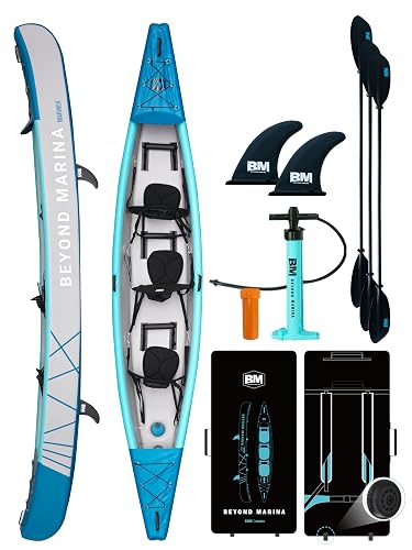 BEYOND MARINA Inflatable Kayak 1/2/3 Person product photo (Kayaks) — ScooterReviewPro review