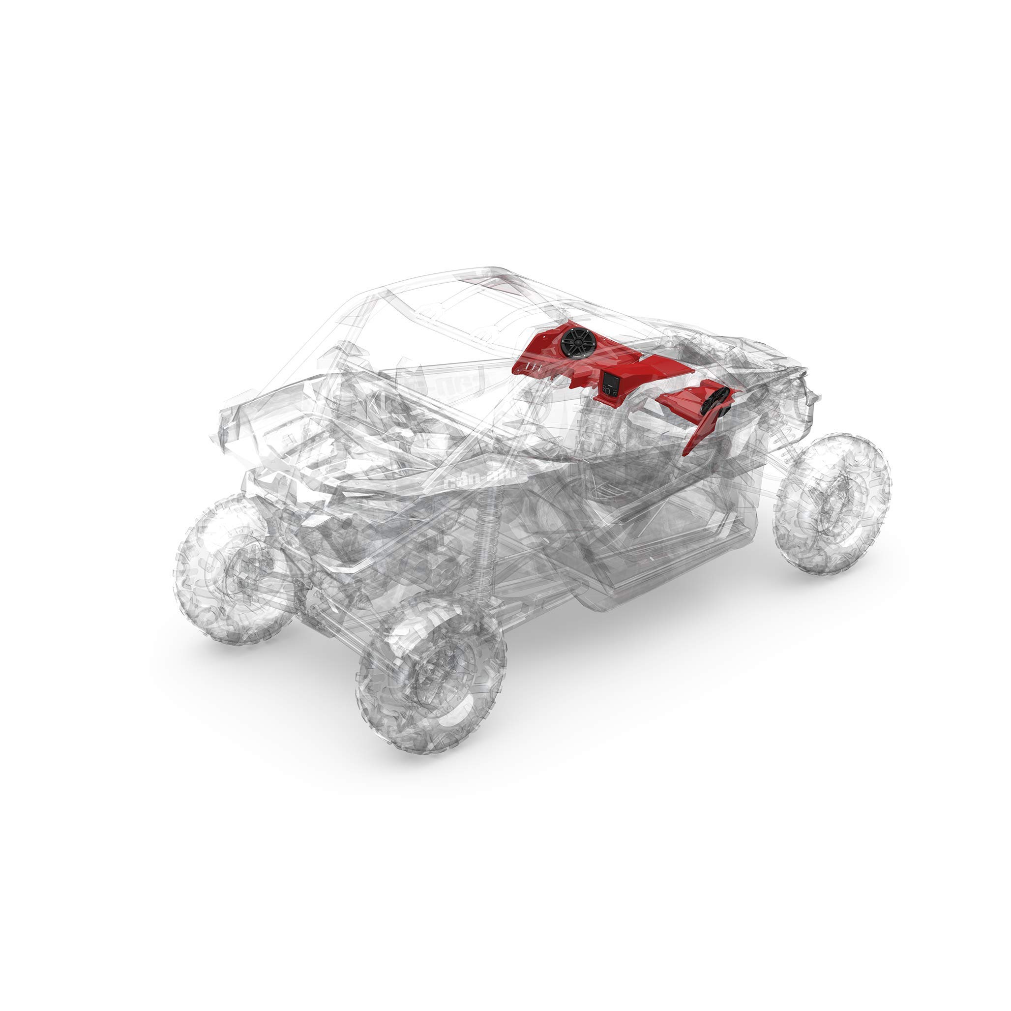 Rockford Fosgate X317-STG1 Audio Kit: PMX-1 Receiver & M0 Series Front Speakers for Select Can-Am Maverick X3 Models (2017 – 2021)