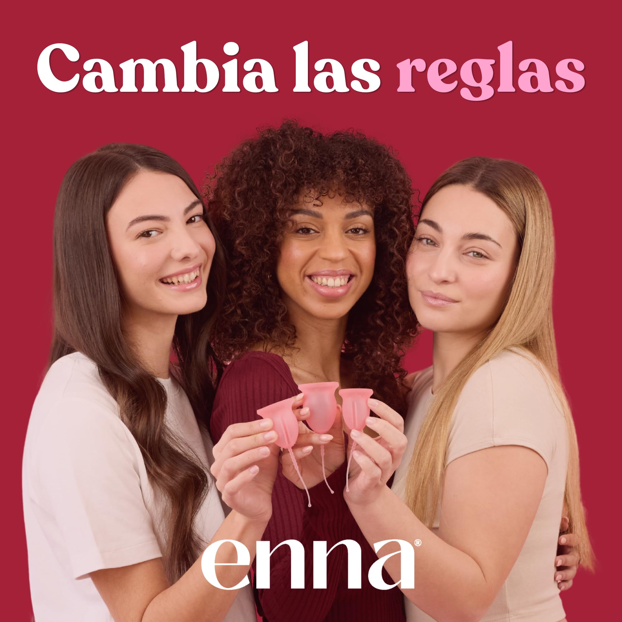 enna CYCLE DISC – Disco Menstrual Reutilizable con Hilo Removible Exclusivo, 50 ml de Capacidad, Silicona Médica Fabricada en España, Hasta 12h de Protección