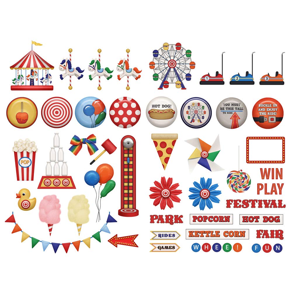 Seasonstorm Amusement Park Kawaii Aesthetic Happy Planner Diary Journal Stationery Scrapbooking Stickers Travel Art Supplies