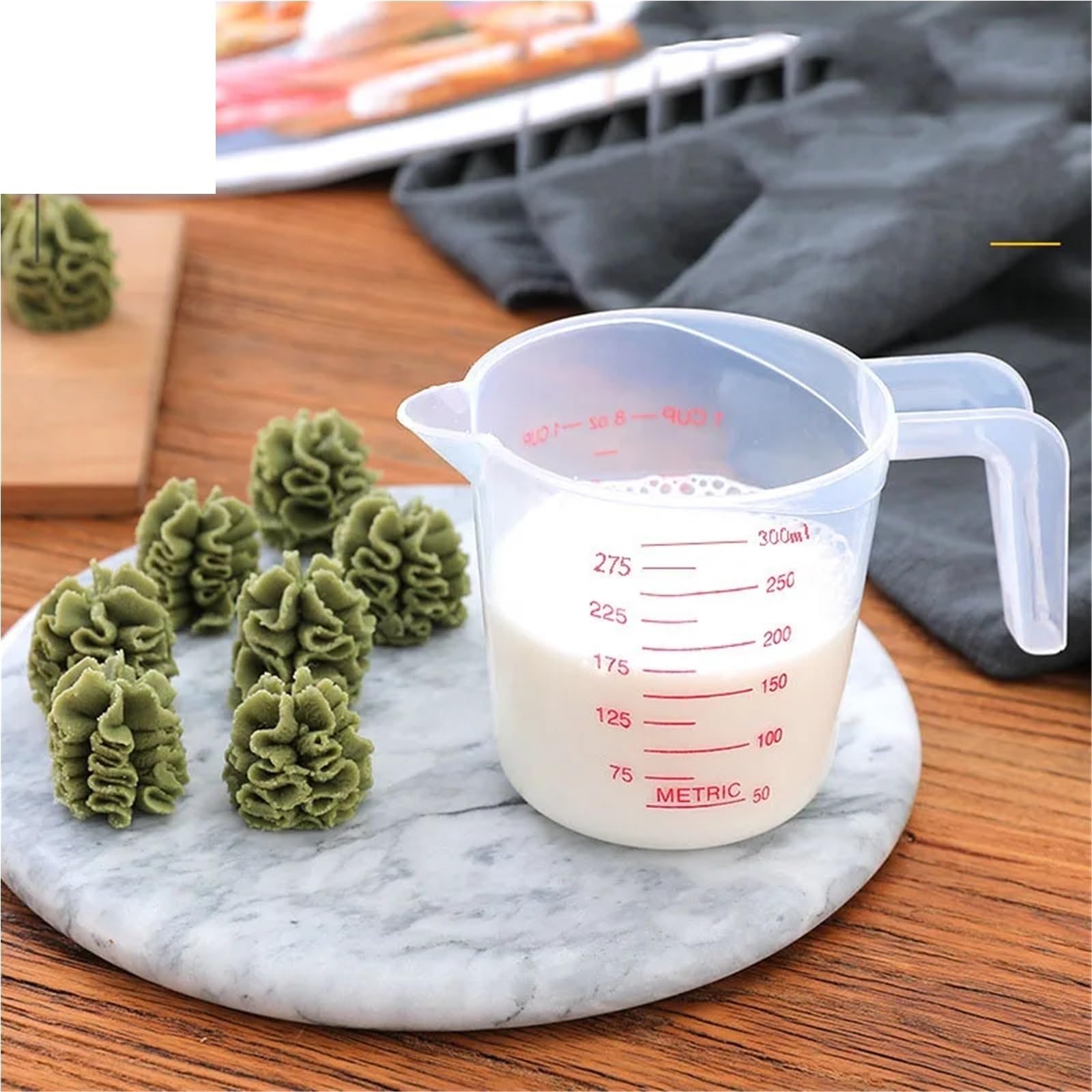 5pcs 250/500/1000ML Cup Silicone Measuring Cups And Spoons Plastic Jug Digital Kitchen Scale Baking Tools Timer Accessories Für Labor Küche(1000ml)