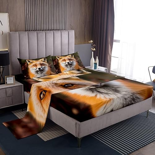 Miniatura 18 de Juego de sábanas japonesas Ukiyoe para niños, diseño oriental de olas oceánicas con bolsillo profundo, sábana bajera ajustable para niños y niñas,