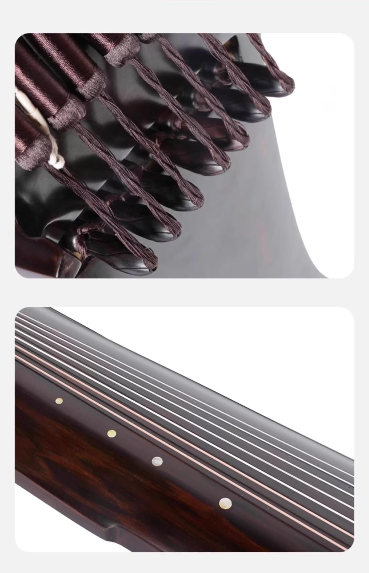 Guqin Klasy Koncertowej Zhongni Style Wykonany Ręcznie Z Surowego Lakieru Siedmiostrunowy Przyjazny Dla Początkujących Guqin (chińska Cytra)