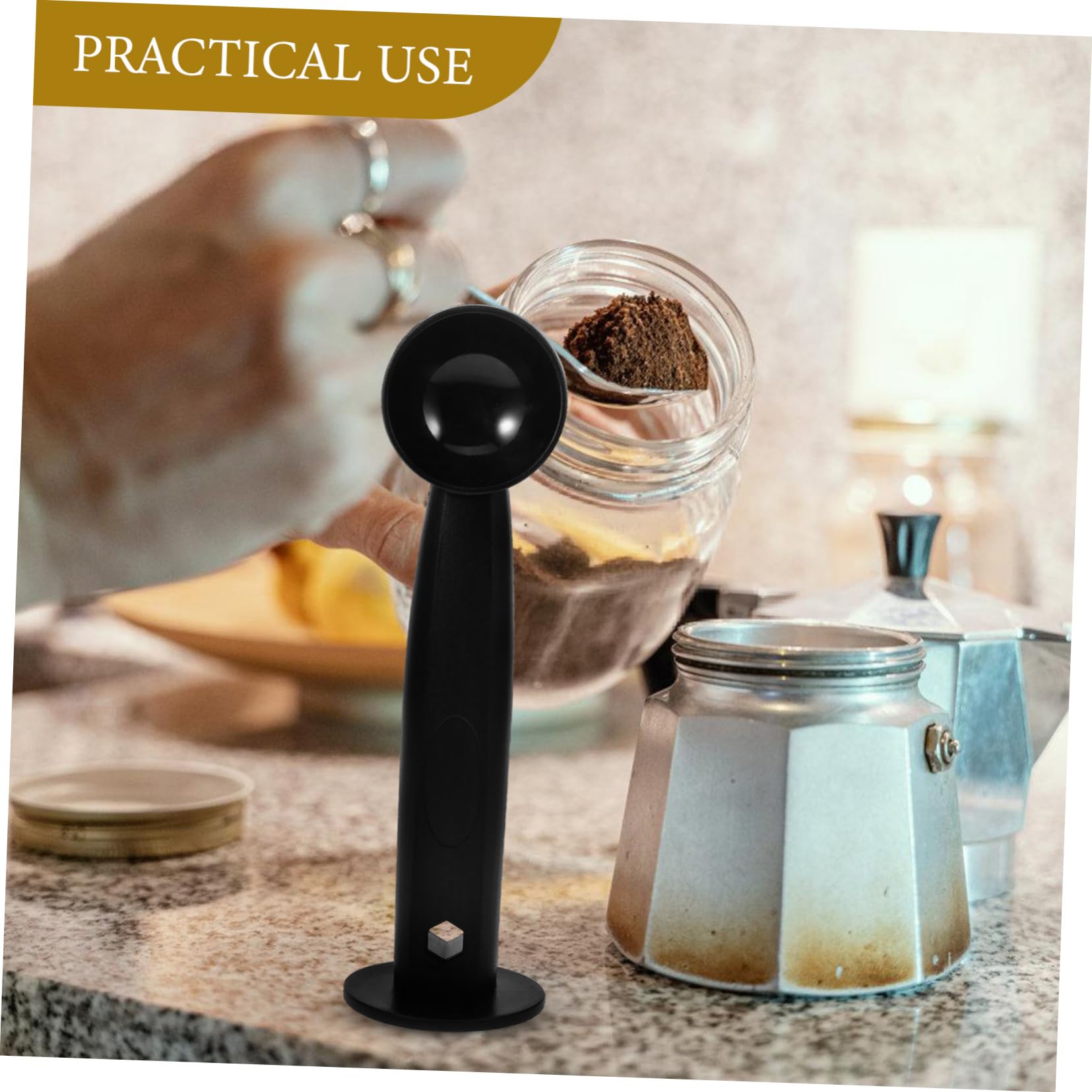 5piezas Herramienta De De Café Cucharón y Tamper Accesorio Práctico Para y Del Café