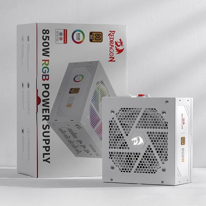 Fuente Redragon 850W 80+ Gold ATX 3.1 PCIe 5.1 Modular miniatura 8