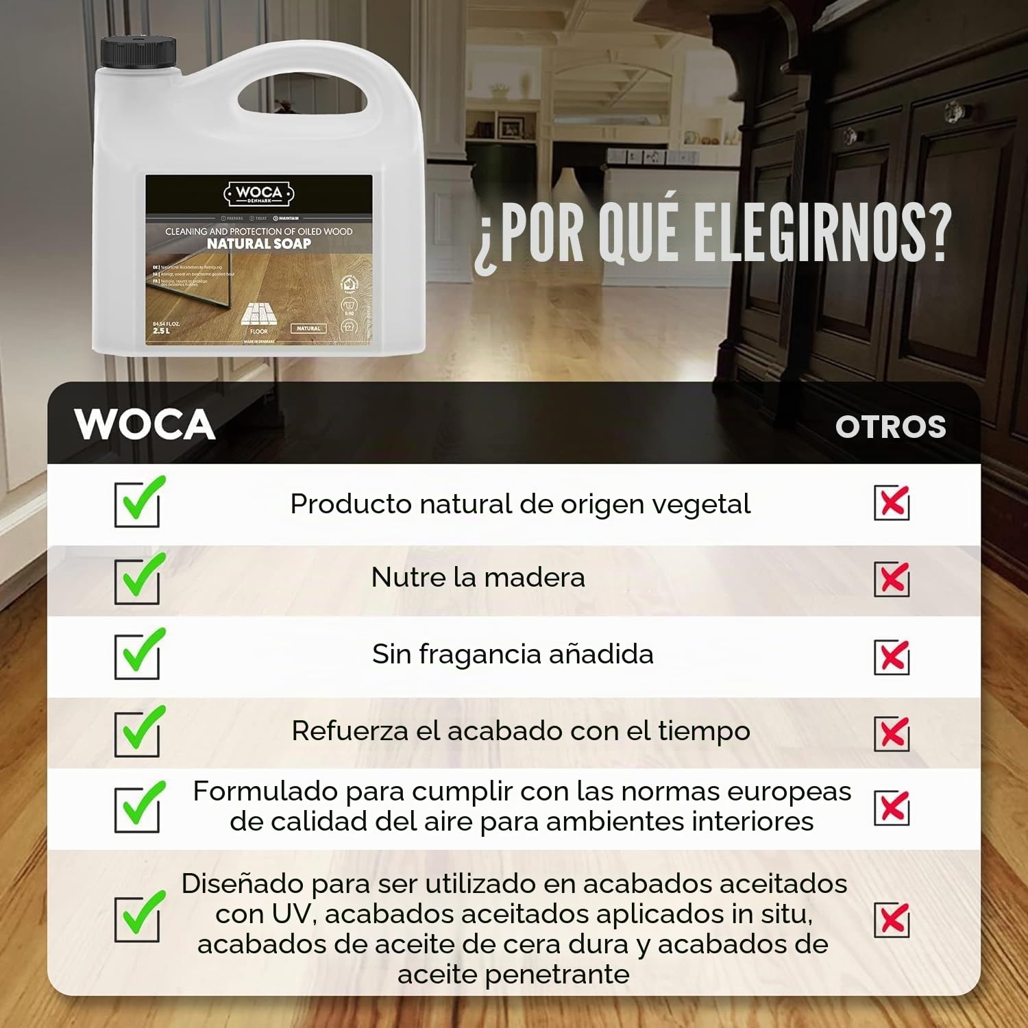 Woca - Jabón natural para parqué