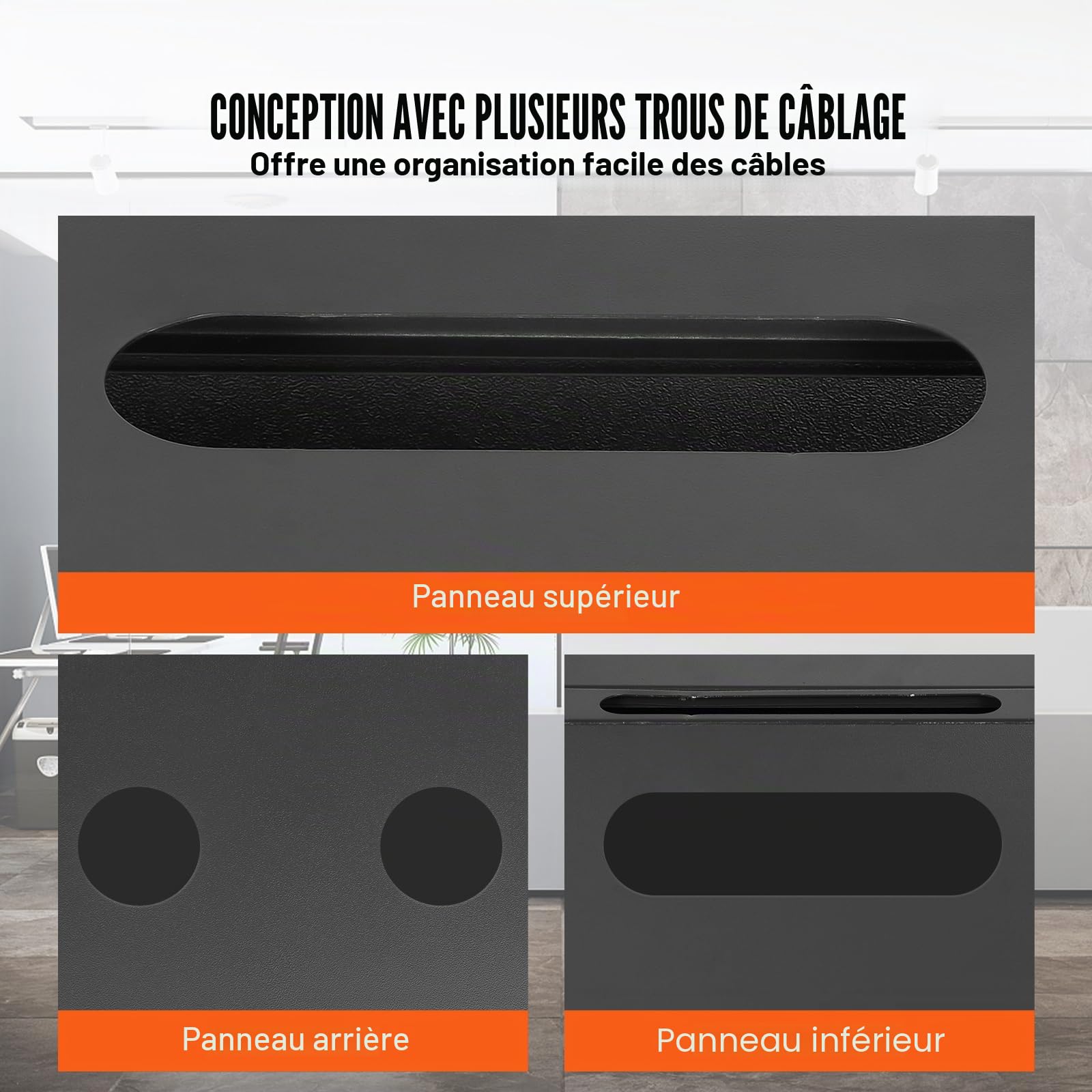 VEVOR Armoire de Serveur Mural 15U, Boîtier Rack Réseau avec Roulettes, Charge 226,8 kg, Porte Verre Trempé Verrouillable, Acier Q235