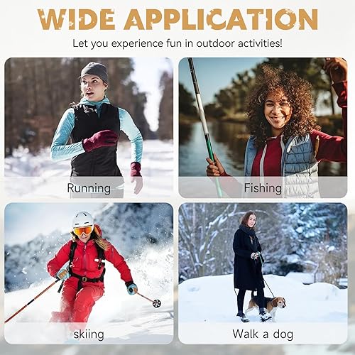 Miniatura 8 de KOVNLO Chaleco térmico para mujer con batería incluida, chaleco de calentamiento eléctrico recargable de ajuste delgado