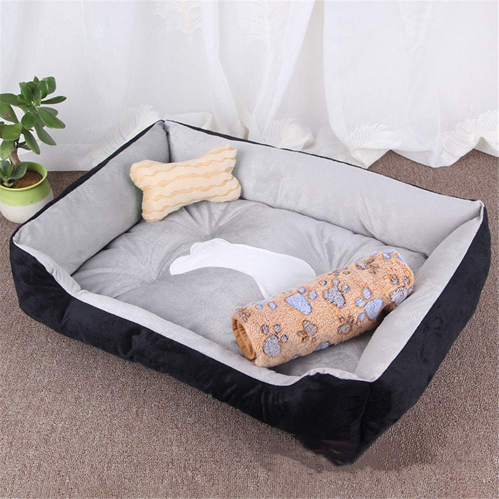 YCDZ Special Bed for Cats and Dogs, Warm, Soft and Comfortable, Waterproof Memory Foam, Improve Sleep, Non-slip Bottom, Machine Washable (XL,Figure 1)