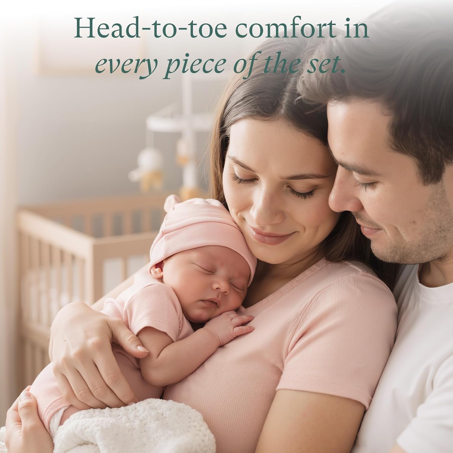 PurComfy Bamboo Newborn Clothes Gift Set: 14-Piece Layette with Sleep Sack, Baby Girl Essentials — Bamboo Lover Set - Image 3