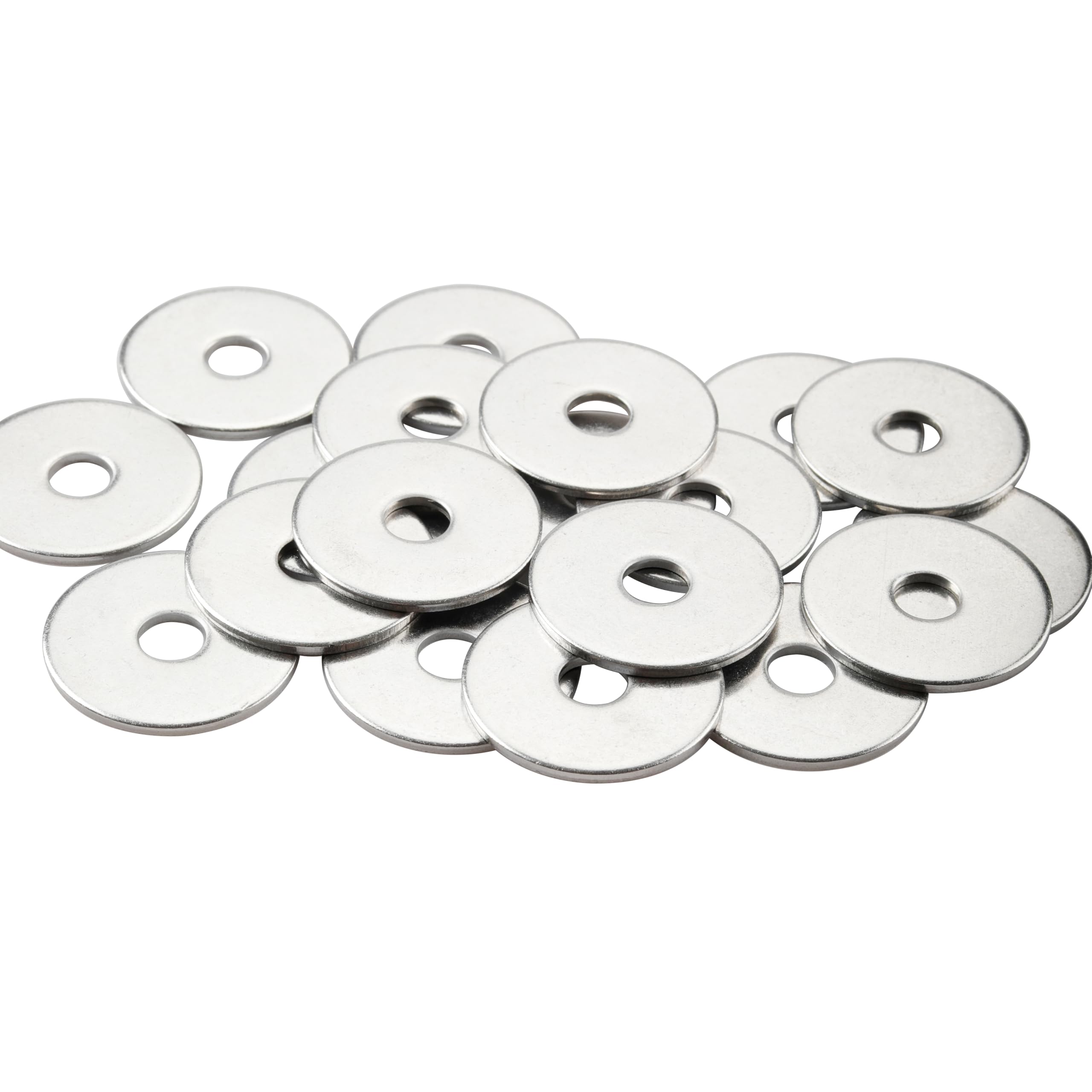 Gendewiner M5 Unterlegscheiben (20 Stück) M5x15x1mm Große Beilagscheiben Karosserie Scheiben A2 V2A 304 Edelstahl Unterlegscheibe für Schrauben & Muttern & Gewindestange