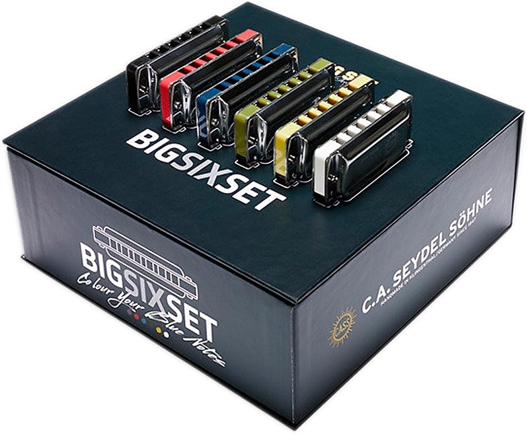 SEYDEL SET of 6 - BIG SIX BLUES Harmonicas