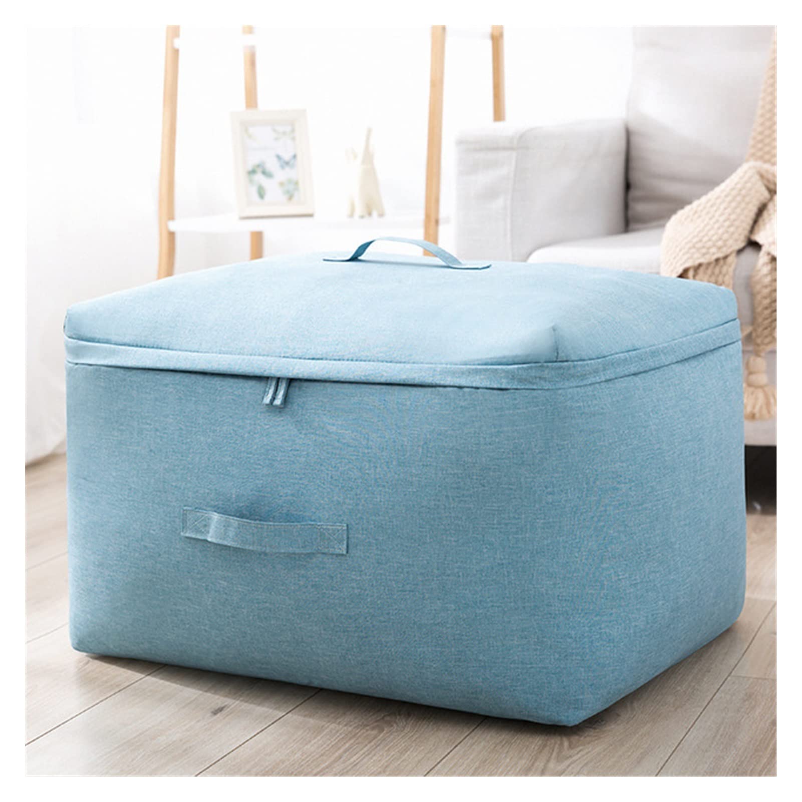 YWMEAC Self-Compression Packaging Storage Bags, Storage Bags for Clothes and Blanket/Blue/XXL 63 * 48 * 35Cm