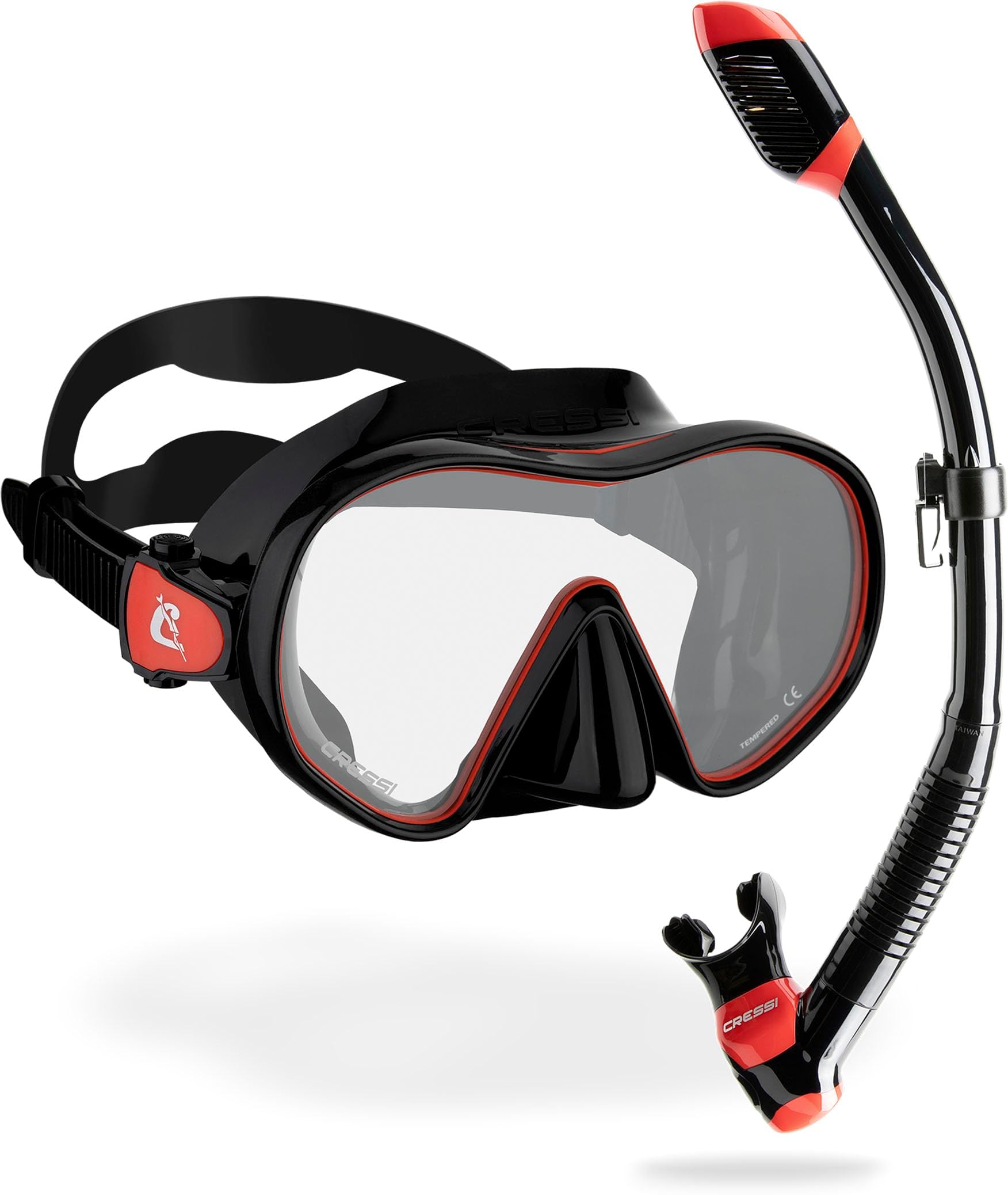 F-Dual + Supernova Dry Combo - Tauchmaske und Trockenschnorchel Set zum Schnorcheln und Gerätetauchen, Einheitsgröße, Unisex