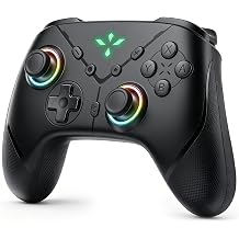 TEFELE TFEFLE Switch 2 Controller, Wireless Bluetooth 5.3 Pro Gamepad with C Button for GameChat, 9-Axis Gyro, Macro Programming, Turbo, 4-Level Vibration & LED Light, 3.5mm Audio Jack
