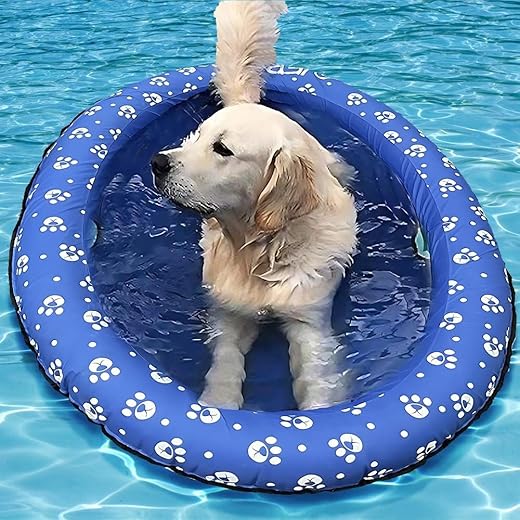 Ginkago Aufblasbar Schlauchboot Hunde Boot Haustier Luftmatratze Schwimmbad Strand Spielzeug