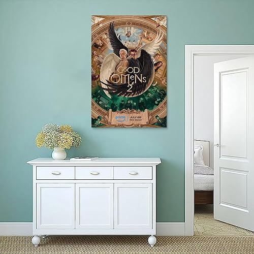 Miniatura 4 de BORIZ Póster de Good Omens - Póster decorativo para pared, para sala de estar, dormitorio, 12 x 18 pulgadas (11.8 x 17.7 in)