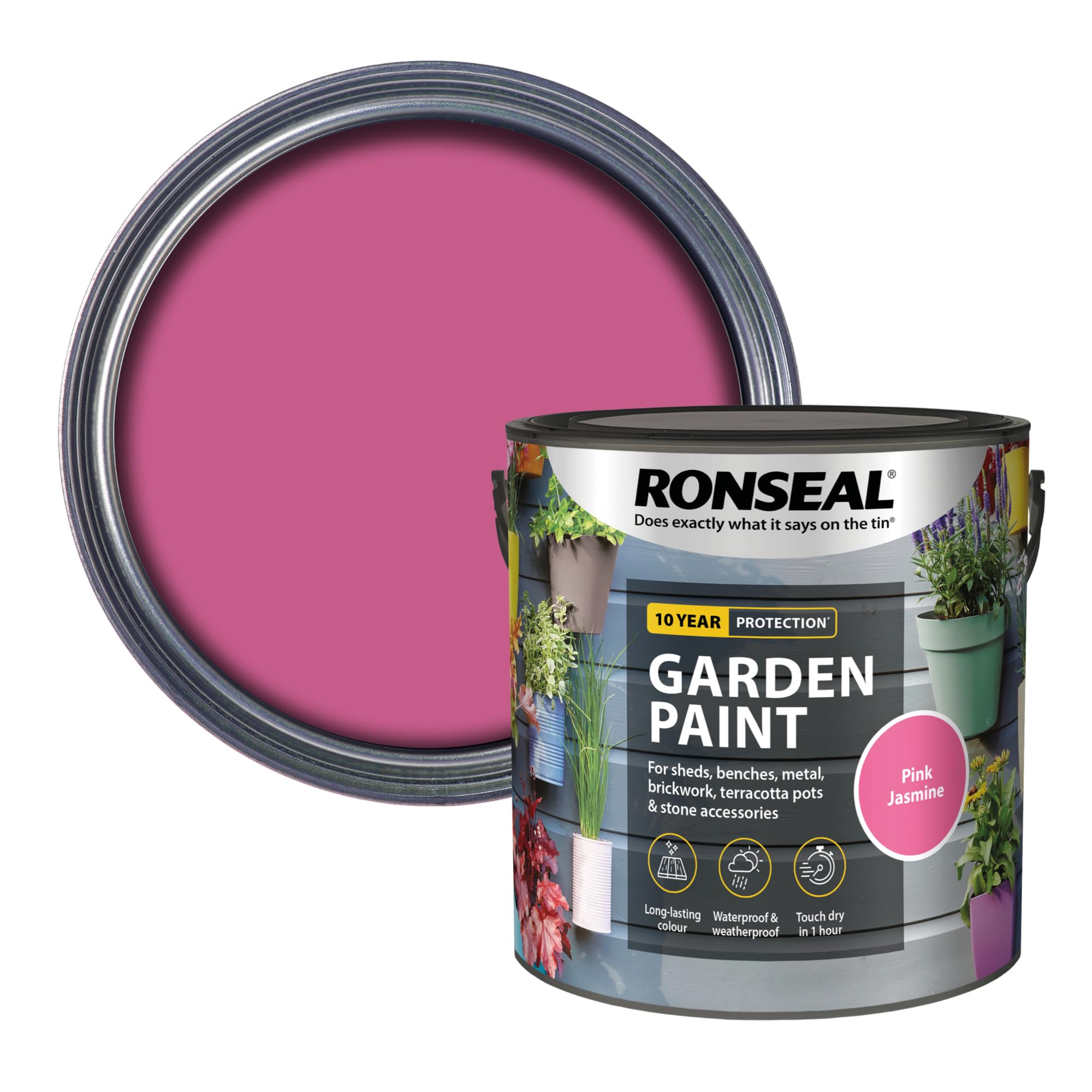 Ronseal Pink Jasmine Garden Paint 2.5L [38513]