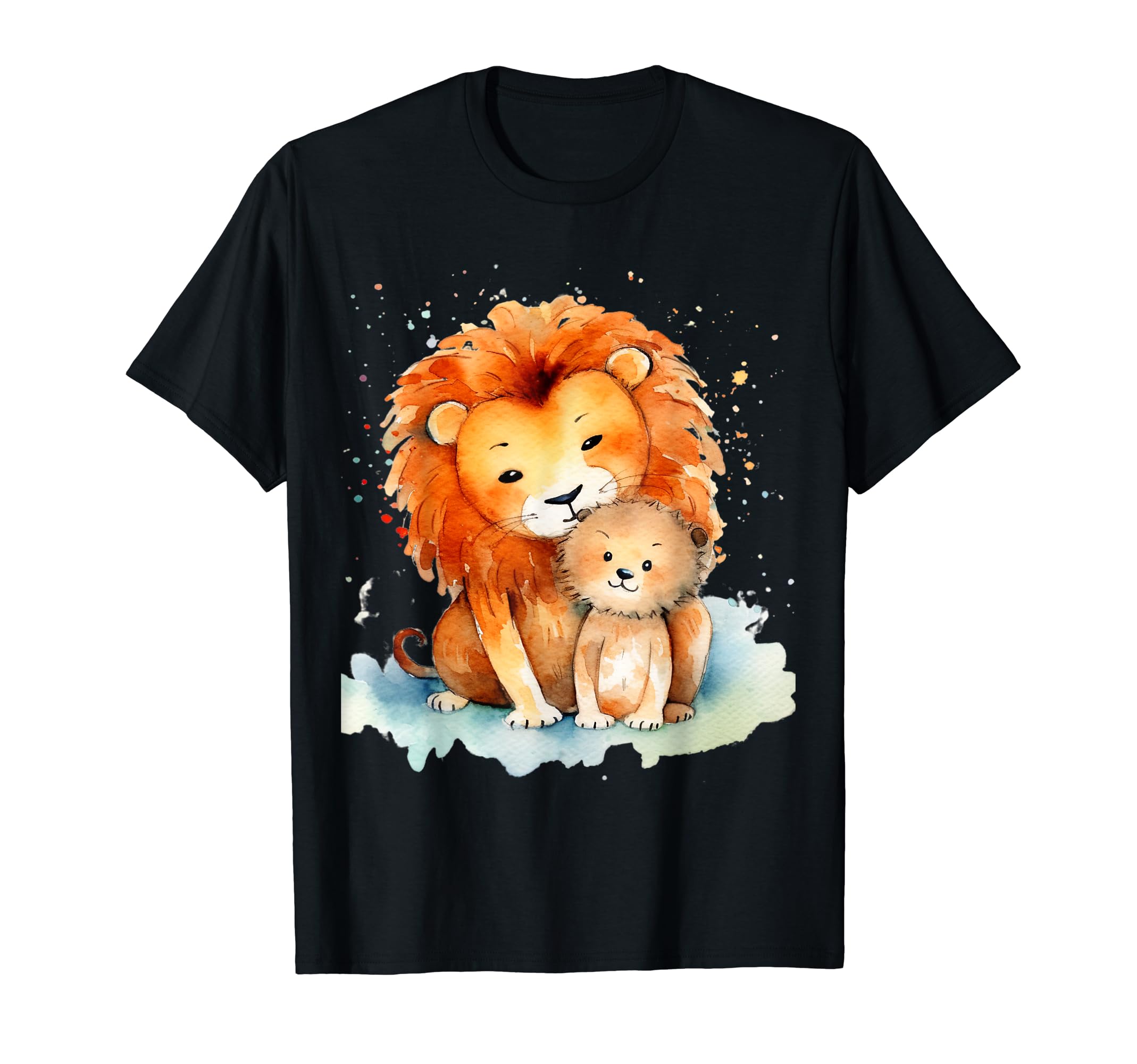 Cute Baby Boho Lion Mama Baba Animal Family Vintage Leo T-Shirt