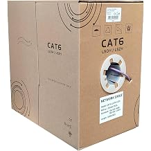 305M LSOH LSZH CAT6 Ethernet Cable Reel, Low-Smoke, UTP Network Solid Core CCA 1000 Feet Indoor & Outdoor 23AWG CAT 6 Networking LAN Lead Roll In Pull-Box - LSOH / LSZH - Low Smoke 305m - Purple