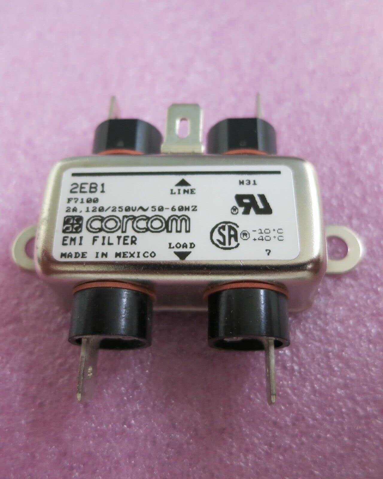 1 PC CORCOM EMI Filter, 2EB1, F7100, 2A,120/250V~50-60HZ