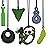 Sensory Chew Necklace for Kids Boys Girls, 4 Pack Silicone Chew Toys for Kids with ADHD Autism, Anxiety, Chewy Necklace Sensory Toys Reduce Adult Chewing Fidgeting (Green Sloth)