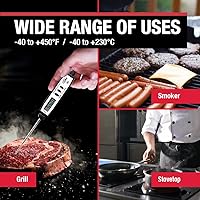 Vista 4 de CDN Termómetro digital impermeable de cocción instantánea de lectura instantánea de 2.75 pulgadas inoxidable inastillable ideal para carne, aves