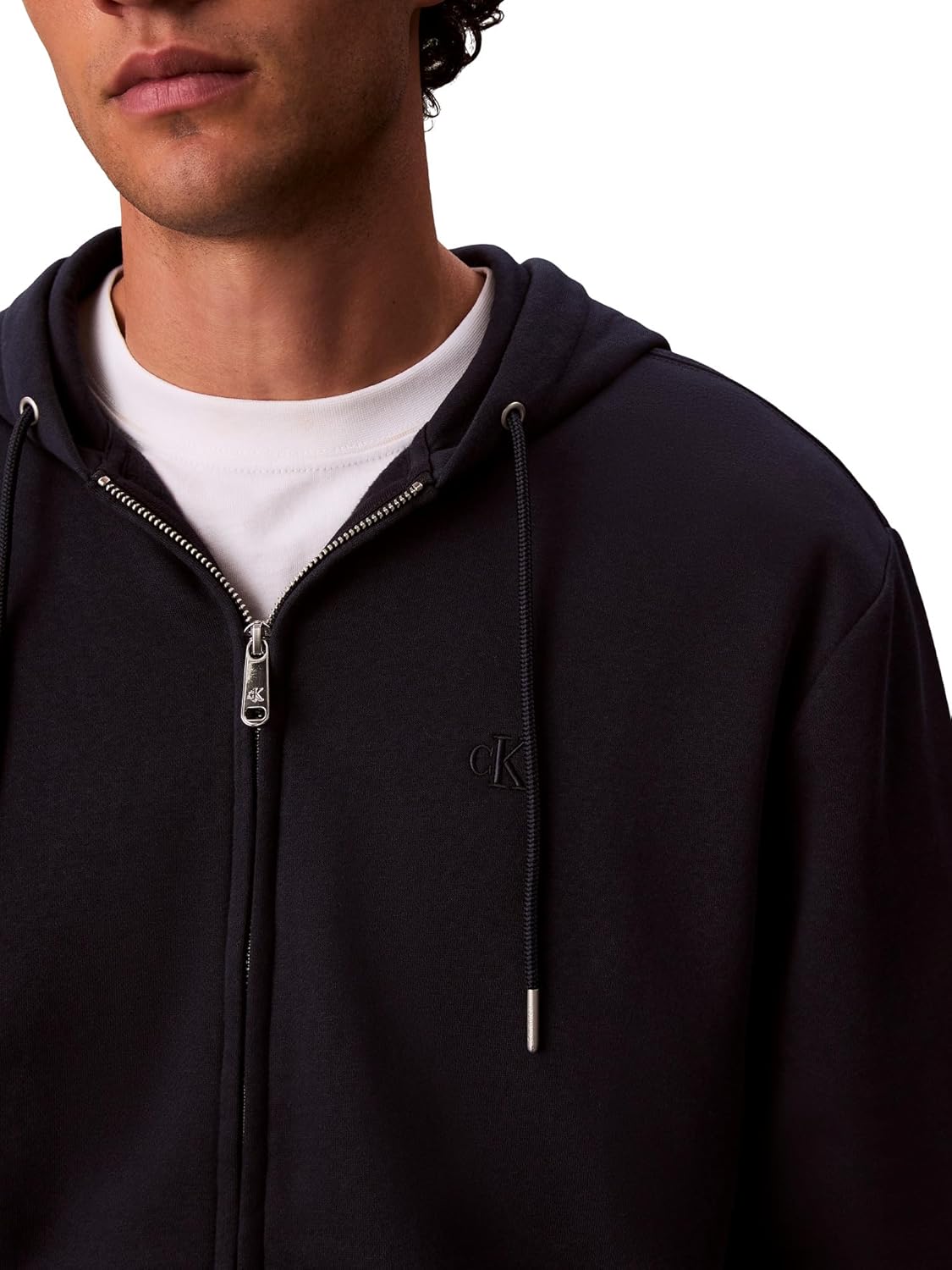 Calvin Klein Men's Relaxed Fit Archive Logo Fleece Full Zip Hoodie - Image 4