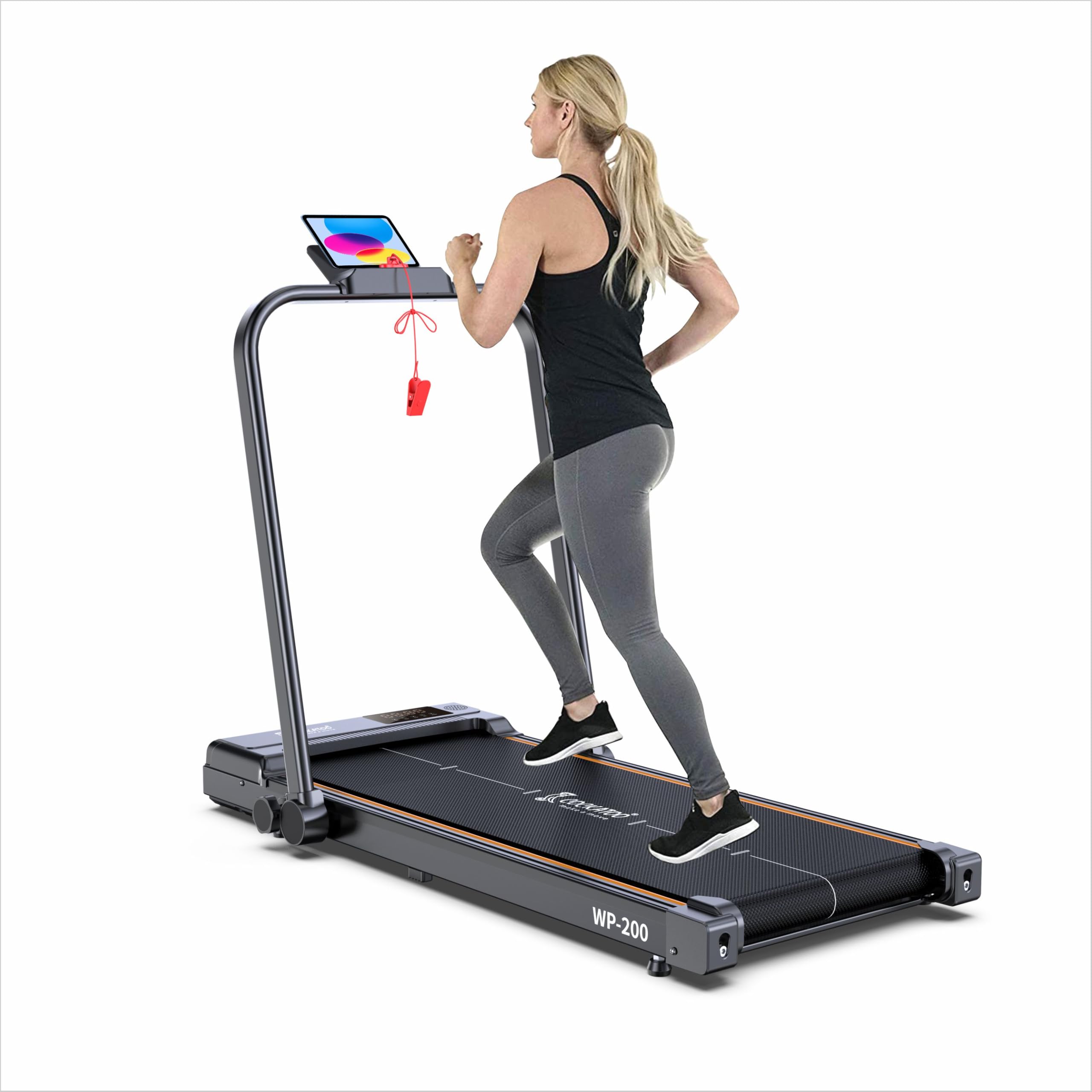 Cockatoo WP-200 1.5HP - 3HP Peak Motorized Treadmill, Walking Pad for Home, Foldable Treadmill, Max Speed- 8 Km/Hr, Max Weight 110 Kg(Free Installation Assistance, 1 Year Warranty)