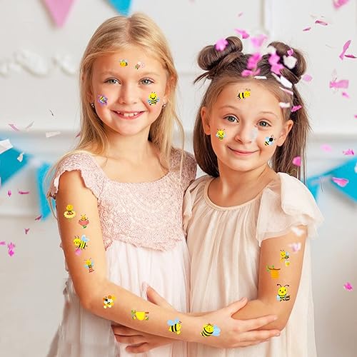 Miniatura 6 de Lindas calcomanías de tatuaje temporal de abejorro de abeja 505 unidades verano primavera verano hada regalos de fiesta bolsas de regalo decoración