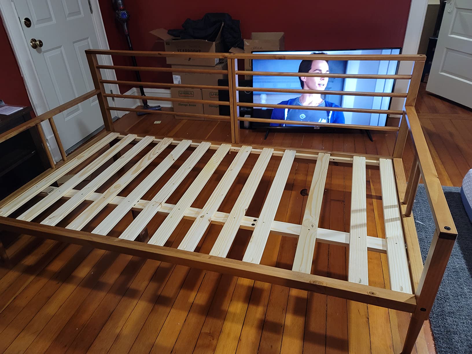 46/mo Finance Walker Edison Mid Century Modern Wood Spindle Daybed