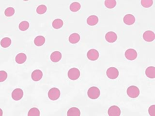Poly Cotton Polka Dots Print Fabric 58 Inch Wide/Craft & Sewing Material (1 Yard, Pink on White)