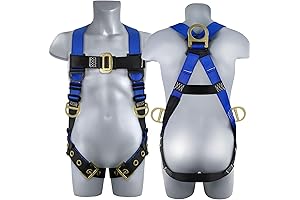 TRSMIMA Body Harness for Men Construction - Full Body Fall Protection Safety...