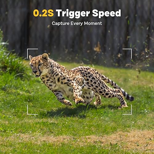 Miniatura 4 de Helidallr Cámaras de rastreo 4K 30MP, cámaras de rastreo con visión nocturna activada por movimiento impermeable, tarjeta micro SD de 128 GB, cámara