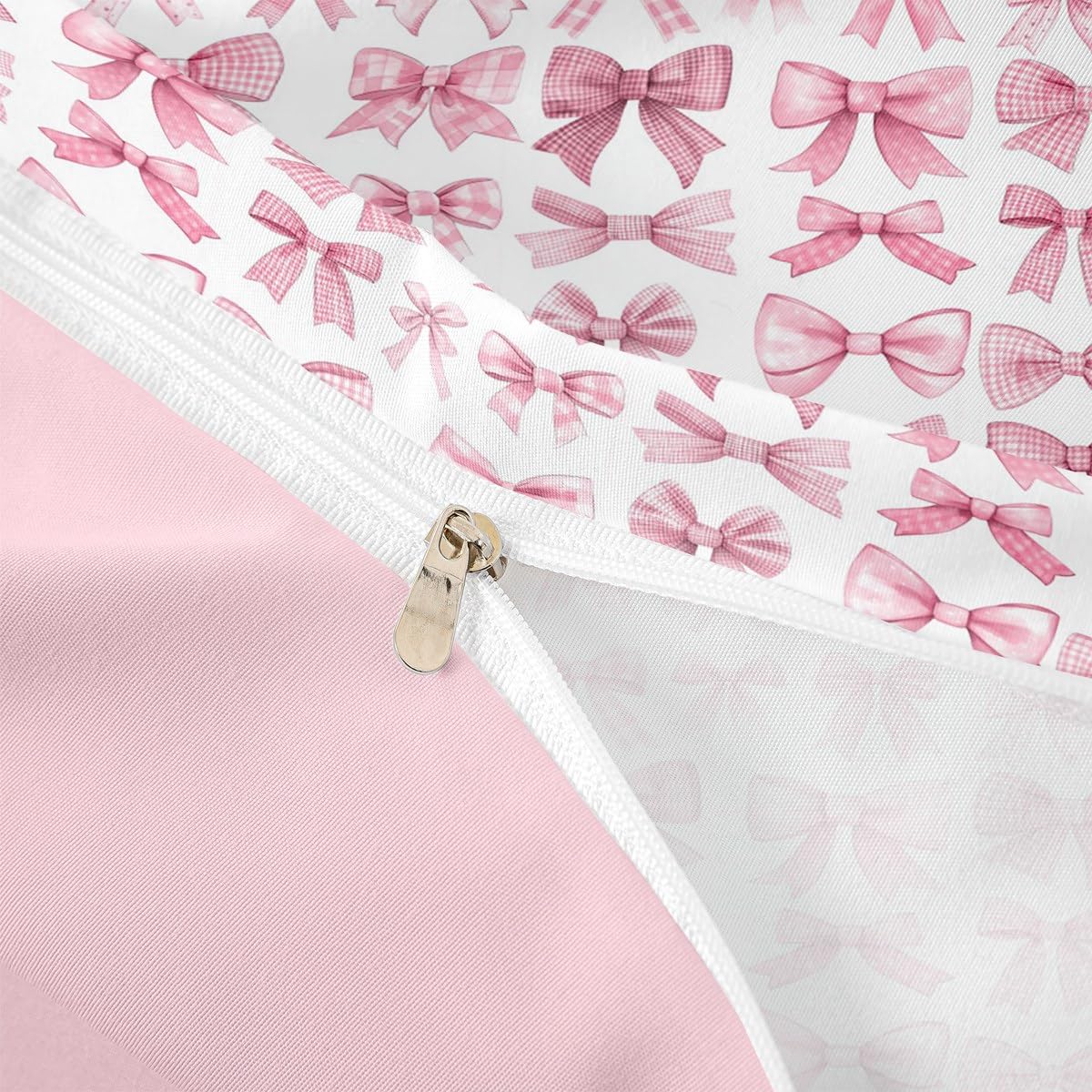 Homewish Urocza różowa kokarda super king poszewka na kołdrę wstążka kokarda węzeł zestaw pościeli dla dzieci dziewcząt nastolatków kobiet kawaii księżniczka kokardka poszewka na kołdrę dziewczęce
