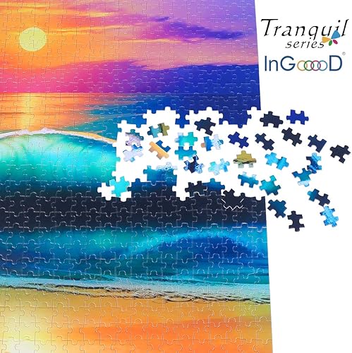 Miniatura 5 de Ingooood - Rompecabezas de 1000 piezas para adultos- Serie tranquila juguetes de entretenimiento para adultos, graduación especial o regalo de