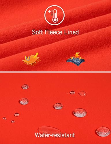 Miniatura 3 de BALEAF Chaqueta de forro polar para mujer, resistente al agua, cremallera completa, para invierno, clima frío, chaquetas térmicas para entrenamiento