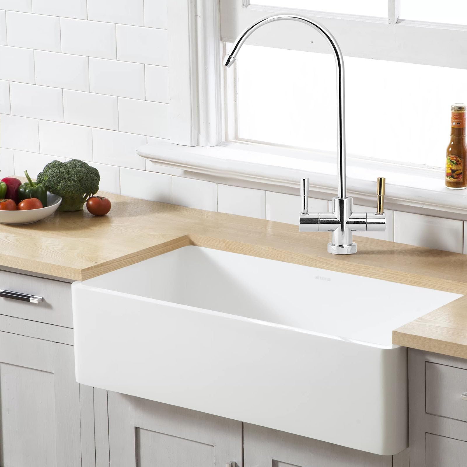 Grifo Purificador de Agua de Cocina - Filtro de Agua Potable Fría y Caliente Con Doble Orificio - Ósmosis Inversa RO Para Fregadero y Dispensador