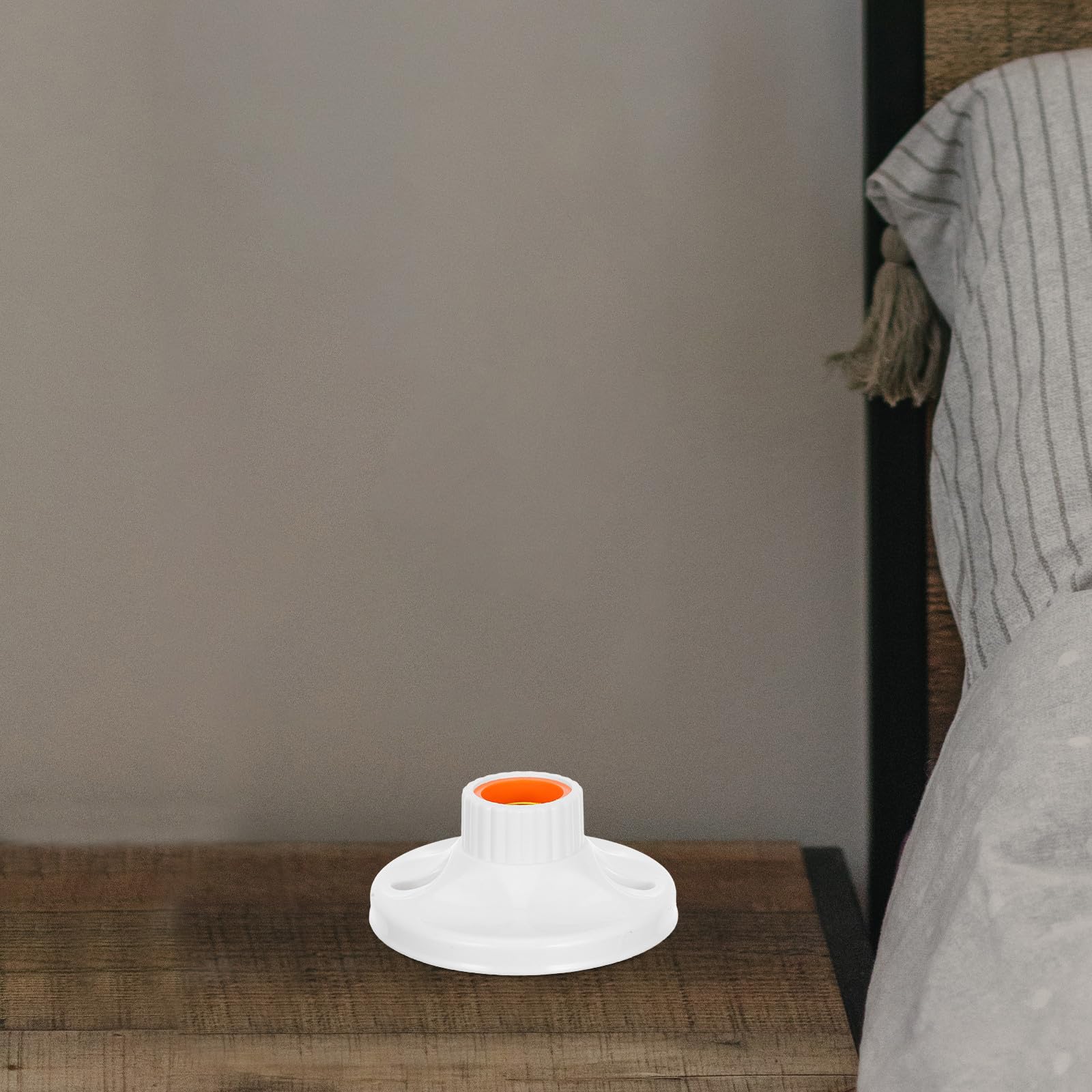 CALLARON 24 Pezzi Portalampada E27 Bianco a Vite per Sostituzione Lampada | Pp Rame e Bakelite, Installazione Semplice, Uso Commerciale e Apparecchi Decorativi